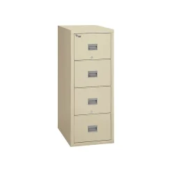 FireKing Patriot 4-Drawer Vertical File Cabinet, Fire Resistant, Legal, Beige, 31.56"D (4P-2131-CPA)