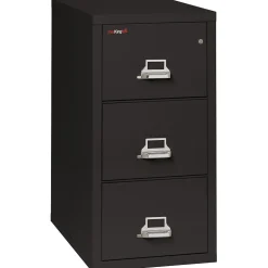 FireKing Vertical 3 Drawer Legal Fireproof File Cabinet - Black (3-3121-CBLI)