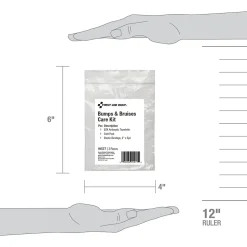First Aid Only Bumps and Bruises Care Kit,3 Pieces, 25 Packs/Carton (91577)