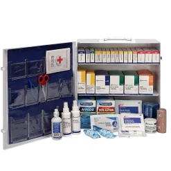 First Aid Only Metal First Aid Cabinet with Medication, ANSI Class B, 150 People, 675 Pieces (90575)