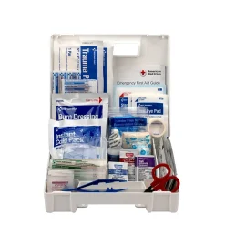First Aid Only Plastic First Aid Kit with Medication, ANSI 2015 Class A, 25 People, 141 Pieces (90589)