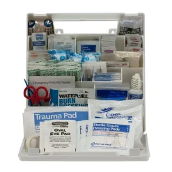 First Aid Only Plastic First Aid Kit, ANSI 2015 Class A+, 50 People, 183 Pieces (90639)