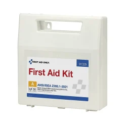 First Aid Only Plastic First Aid Kit,ANSI 2021 Class A, 50 People, 184 Pieces (91329)