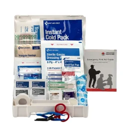 First Aid Only Plastic First Aid Kit, 10 People, 62 Pieces (222-U)