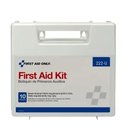 First Aid Only Plastic First Aid Kit, 10 People, 62 Pieces (222-U)
