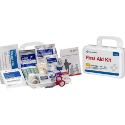 First Aid Only Plastic Weatherproof First Aid Kit, ANSI 2021 Class A, 10 People, 76 Pieces (91322)