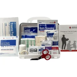 First Aid Only Plastic Weatherproof First Aid Kit, ANSI 2021 Class A, 10 People, 76 Pieces (91322)