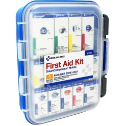 First Aid Only SmartCompliance Plastic First Aid Kit, ANSI Class A, 25 People, 112 Pieces (91537)