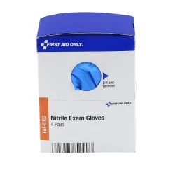 First Aid Only SmartCompliance, Refill, Powder Free Nitrile Exam Gloves, Latex Free, Large, 8/Box (FAE-6102)