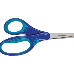 Fiskars SoftGrip 5" Steel Kids Scissors, Blunt Tip, Assorted Colors (9422)