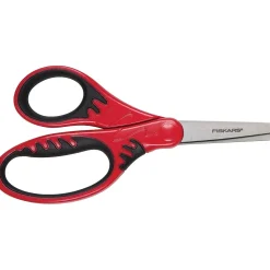 Fiskars SoftGrip 5" Steel Kids Scissors, Blunt Tip, Assorted Colors (9422)