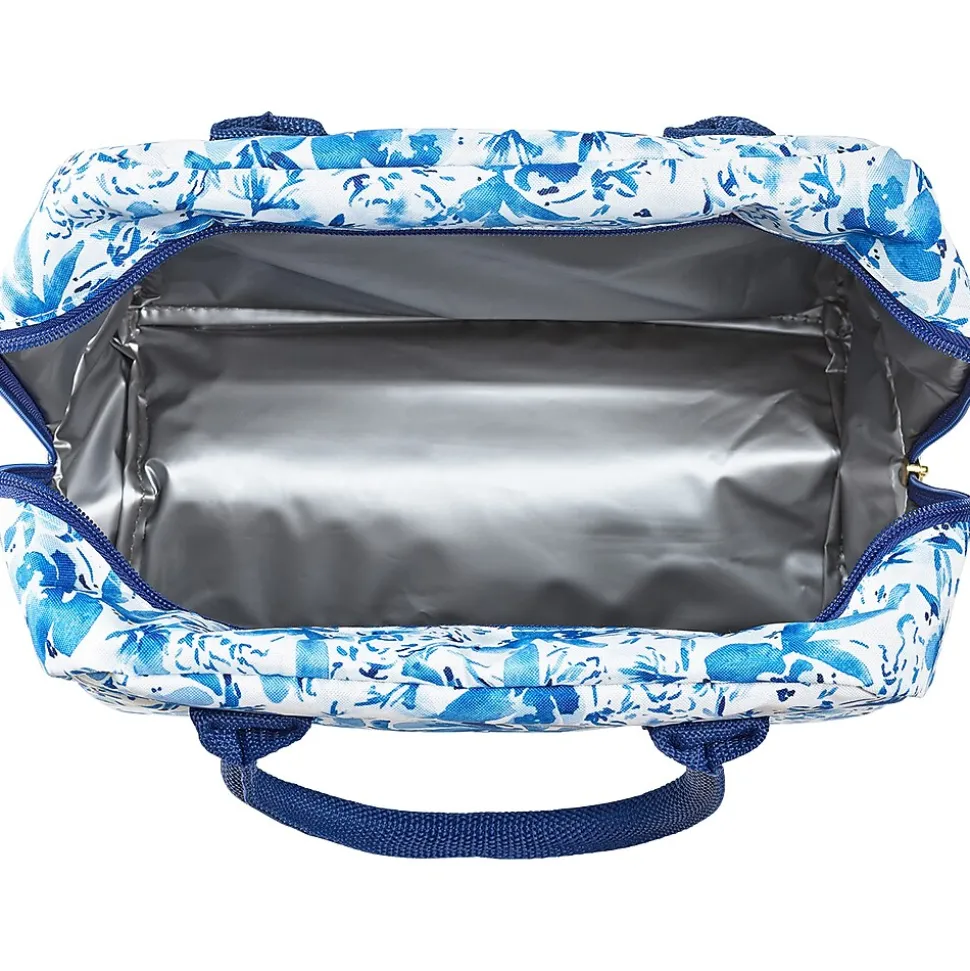 Fit & Fresh Simplified Lunch Bag, Blue Floral (7039SIM3166)