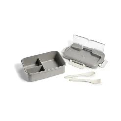 Fit & Fresh Wheat Straw Bento Box with 3 Compartment Assorted Colors