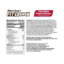 FITCRUNCH Gluten-Free Chocolate Peanut Butter High-Protein Baked Bar, 1.62 oz., 9 Bars/Box (FC201E)