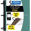 Five Star Flex 5-Subject Subject Notebooks, 8.5" x 11", College Ruled, 150 Sheets, Green (08128)