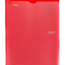 Five Star Pocket and Prong 3-Hole Punched 2-Pocket Folders, Assorted Colors (34136)