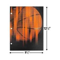 Five Star Sports 3-Hole Punched 4-Pocket Folder, Assorted Colors (33176)