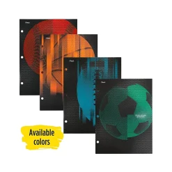 Five Star Sports 3-Hole Punched 4-Pocket Folder, Assorted Colors (33176)