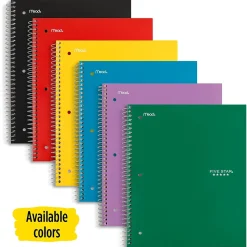 Five Star 3-Subject Notebooks, 8