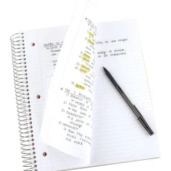 Five Star 5-Subject Subject Notebook, 8.5" x 11", College Ruled, 200 Sheets, Black (72081)