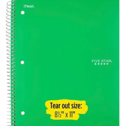 Five Star® Wirebound Notebook, 1-Subject Notebook, 8.5