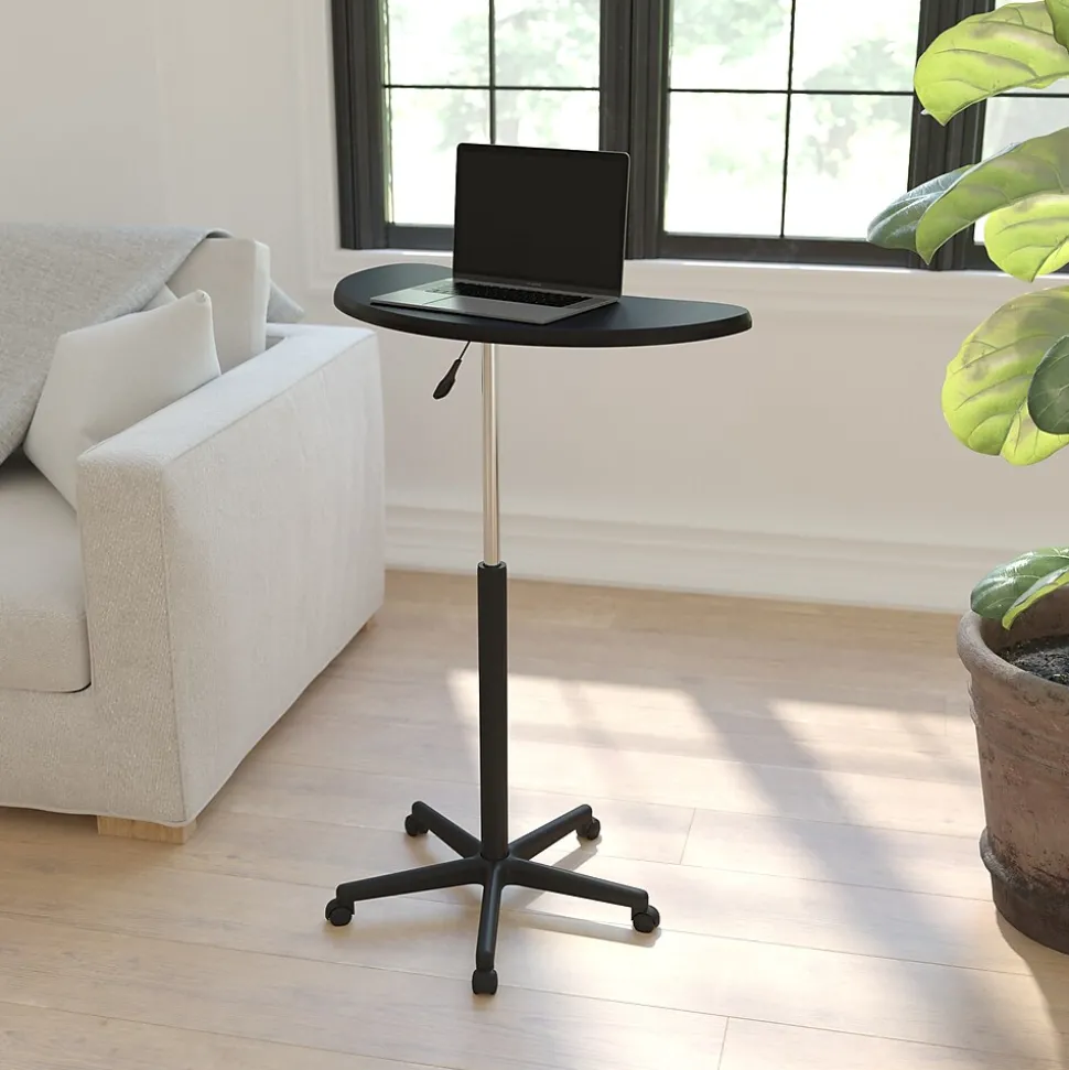 Flash Furniture 25" Laminate Laptop Desks Black (NANJN2792)