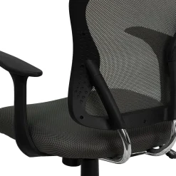 Flash Furniture Alfred Ergonomic Mesh Swivel Mid-Back Task Office Chair, Dark Gray (H8369FDKGY)