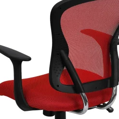 Flash Furniture Alfred Ergonomic Mesh Swivel Mid-Back Task Office Chair, Red (H8369FRED)