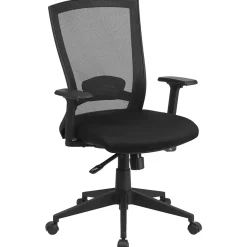 Flash Furniture Cleo Ergonomic Mesh Swivel Mid-Back Executive Office Chair, Black (HL0004K)