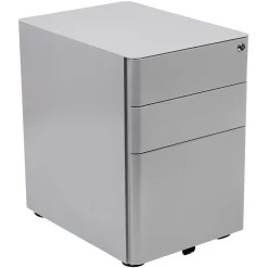 Flash Furniture 3-Drawer Cabinet, Legal & Letter Files, Gray, 21" (HZCHPL01GRY)