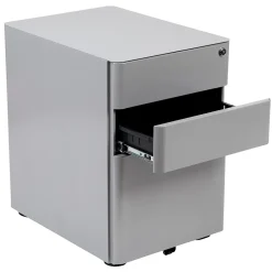 Flash Furniture 3-Drawer Cabinet, Legal & Letter Files, Gray, 21