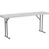 Flash Furniture Elon Folding Table, 72" x 18", Granite White (DADYCZ180GW)