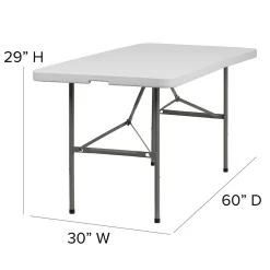 Flash Furniture Elon Folding Table, 60