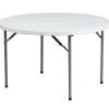 Flash Furniture Elon Folding Table, 48" x 48", Granite White (DADYCZ122R)