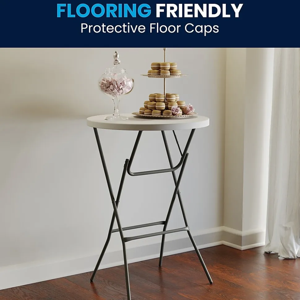 Flash Furniture Elon Folding Table, 31.25" x 31.25", Granite White (DADYCZ80R2BAR)