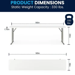Flash Furniture Elon Folding Table, 96