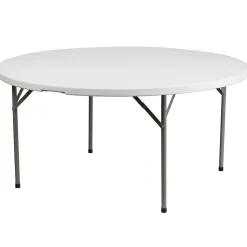 Flash Furniture Elon Folding Table, 60.75" x 60.75", Granite White (DADYCZ1GW)
