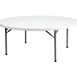 Flash Furniture Elon Folding Table, 71" x 71", Granite White (DADYCZ180RGW)