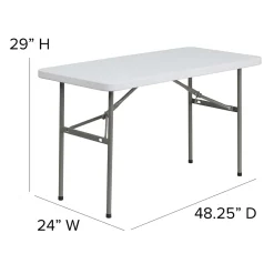 Flash Furniture Elon Folding Table, 48.25