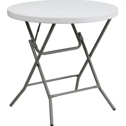 Flash Furniture Elon Folding Table, 31.5" x 31.5", Granite White (DADYCZ80RGW)