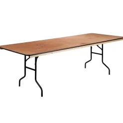 Flash Furniture Fielder Folding Table, 96" x 36", Natural (XA3696P)