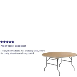 Flash Furniture Fielder Folding Table, 60