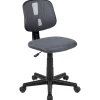 Flash Furniture Flash Fundamentals Armless Ergonomic Mesh Swivel Mid-Back Task Office Chair, Gray (LF134GY)