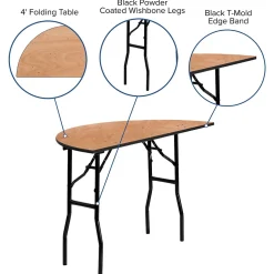 Flash Furniture Furman Folding Table, 48