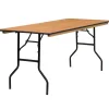 Flash Furniture Gael Folding Table, 72" x 30", Natural (YTWTFT3072TBL)