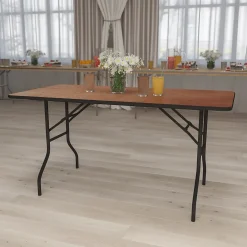 Flash Furniture Gael Folding Table, 60" x 30", Natural (YTWTFT30X60TBL)