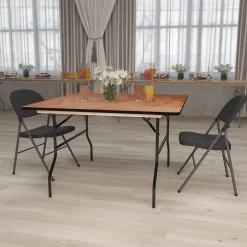 Flash Furniture Gerry Folding Table, 48" x 48", Natural (YTWFFT48SQ)