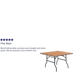 Flash Furniture Gerry Folding Table, 48