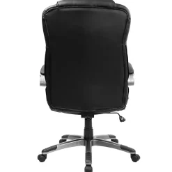Flash Furniture Hansel Ergonomic LeatherSoft Swivel High Back Executive Office Chair, Black (BT9069BK)