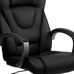 Flash Furniture Hansel Ergonomic LeatherSoft Swivel High Back Executive Office Chair, Black (BT9069BK)